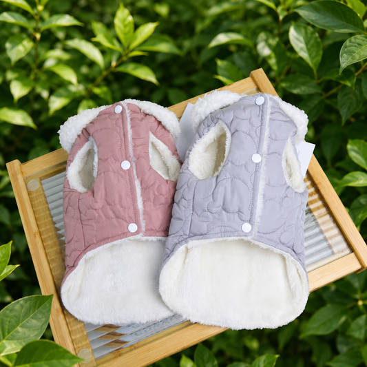 Luxe Sherpa Quilted Dog Jacket