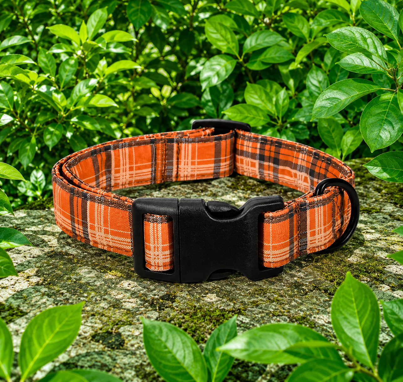 Autumn Heritage Plaid Dog Collar