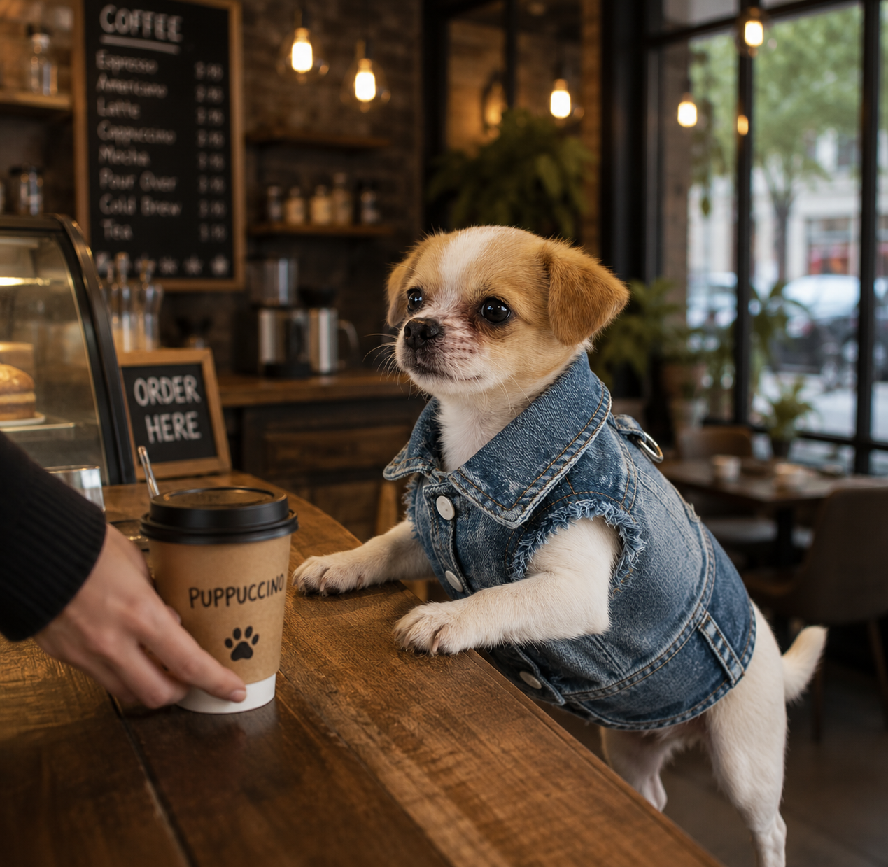 The Urban Pup Light blue Denim Jacket