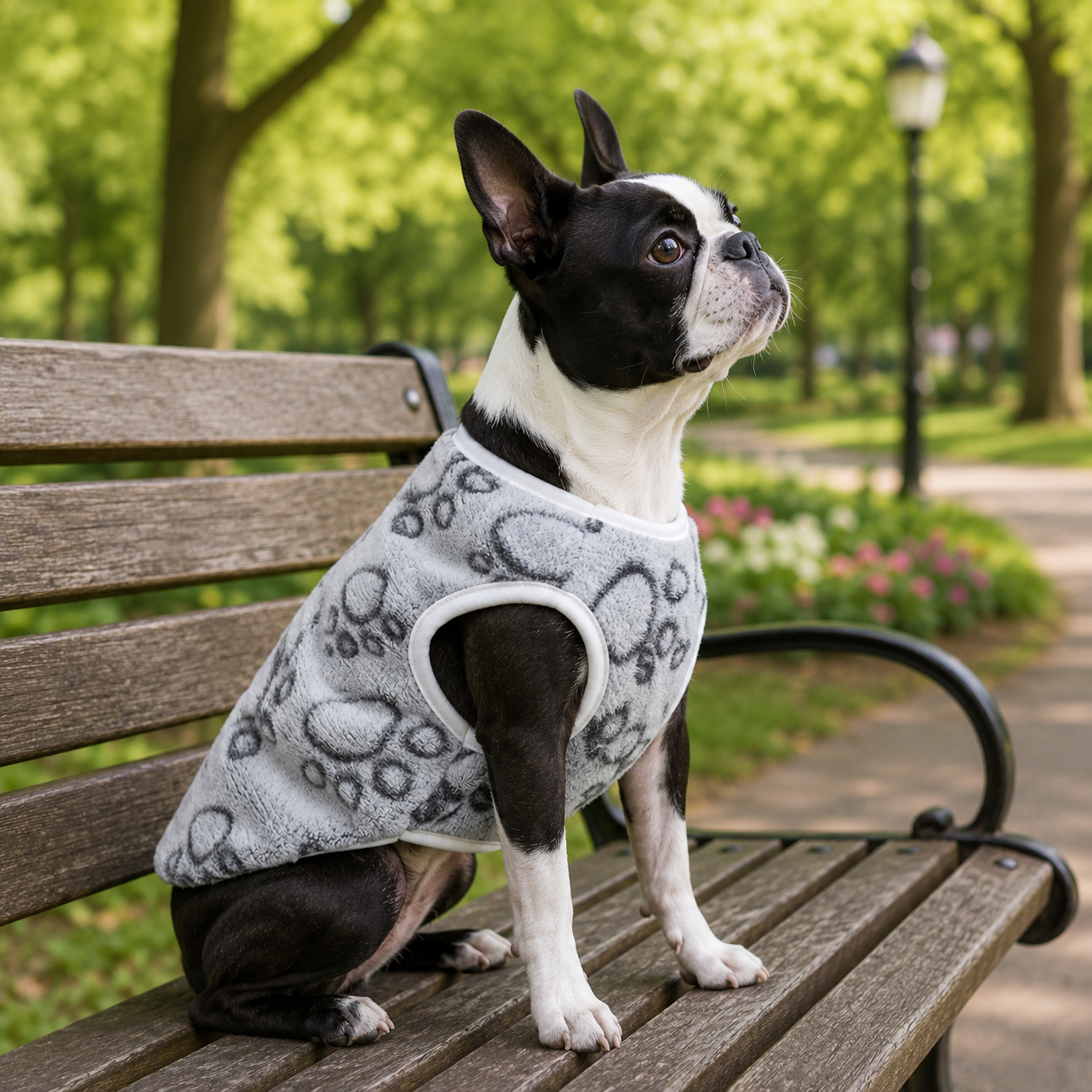 Paw Prints Plush Fleece Jersey