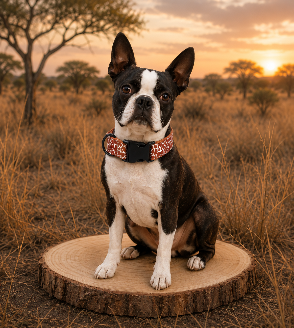 Wild luxe collection - Giraffe Print Collar