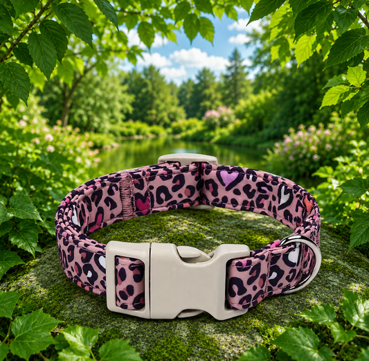 Blush Leopard Luxe Collar