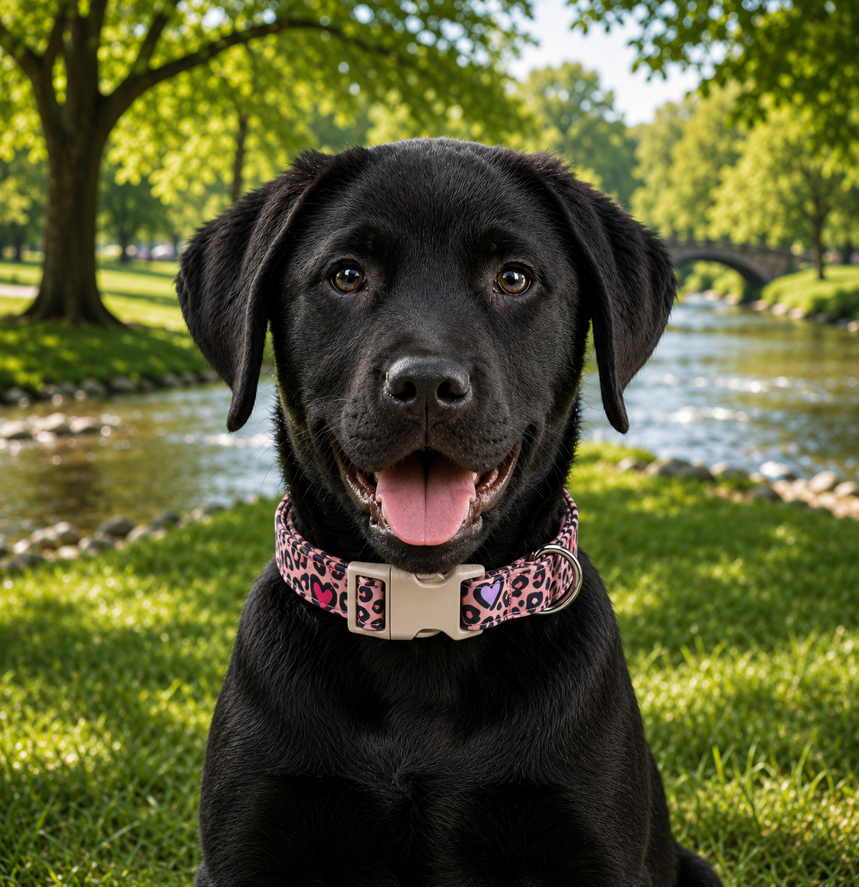 Blush Leopard Luxe Collar