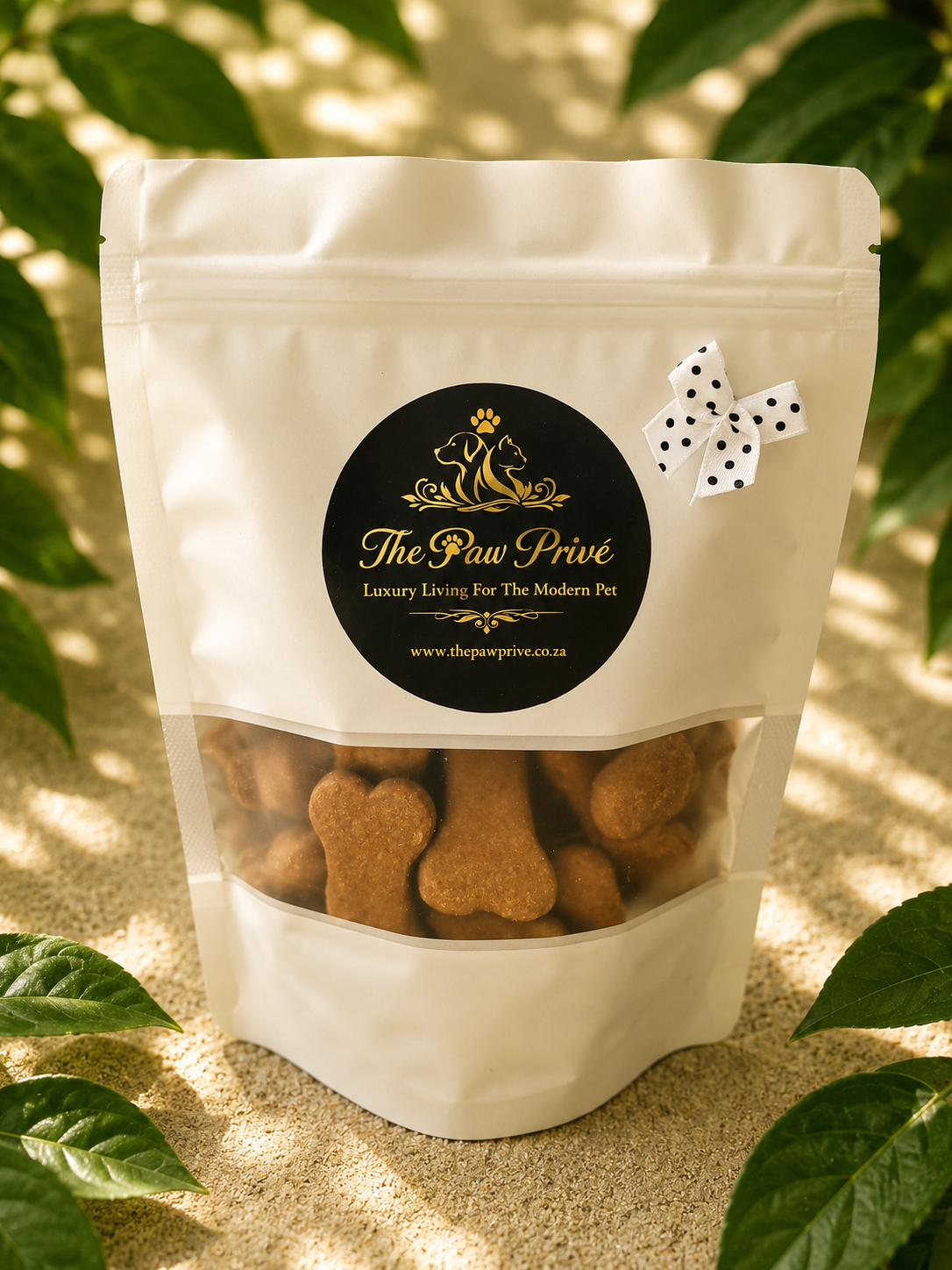 Chocolate(Carob Powder) Bone Shaped Biscuits