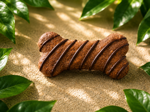 Chocolate (Carob Powder) biscuit bones