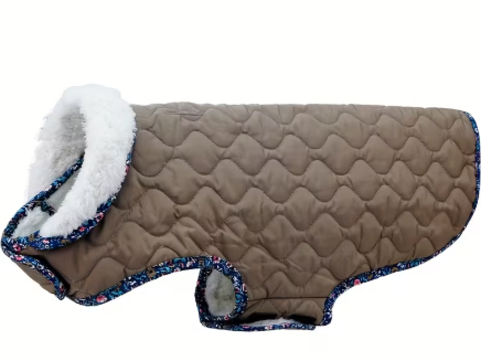 Padded Velcro Strap Jacket (with Floral Edging)